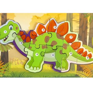 Puzzle drewniane Dinozaur