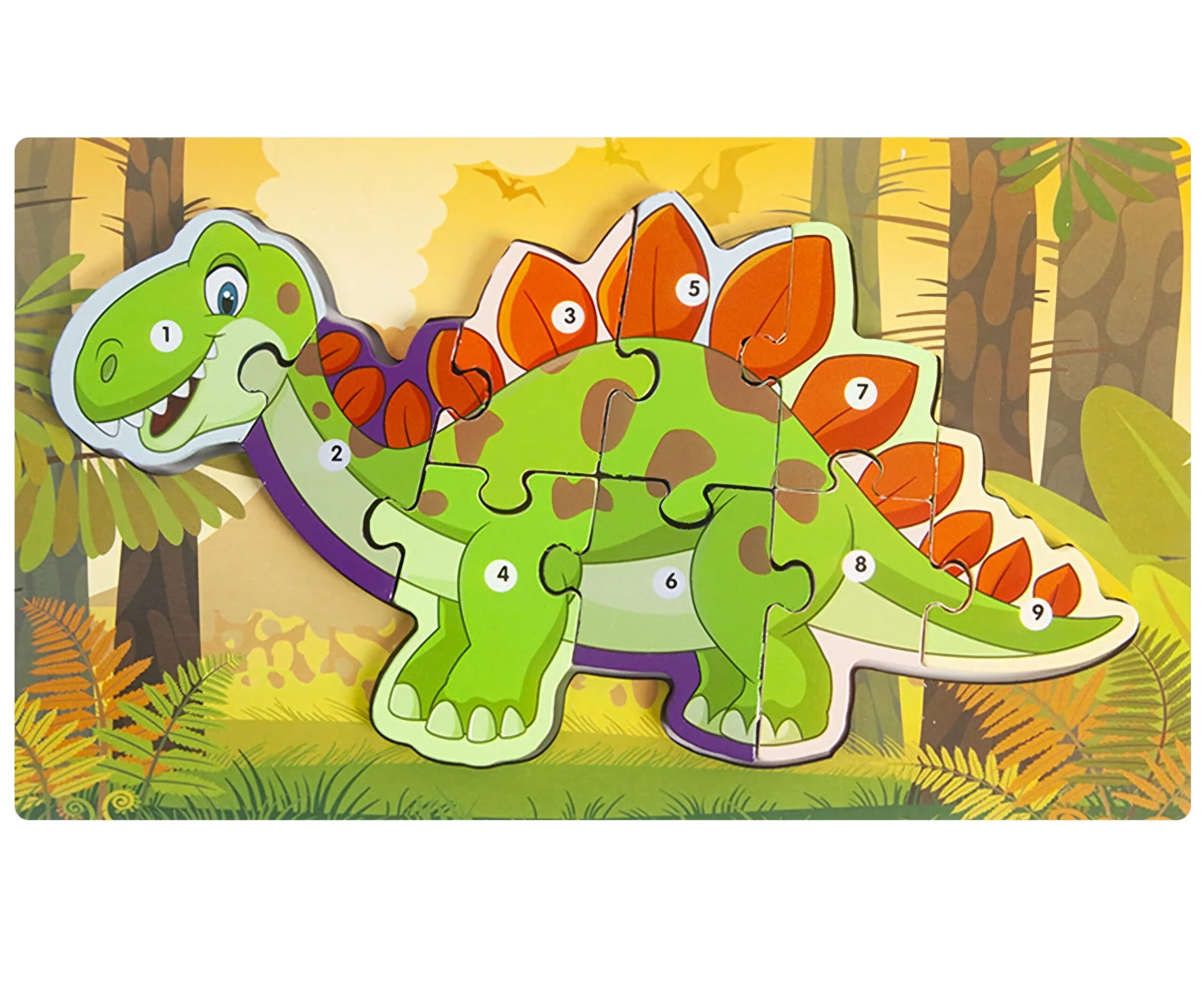 Puzzle drewniane Dinozaur