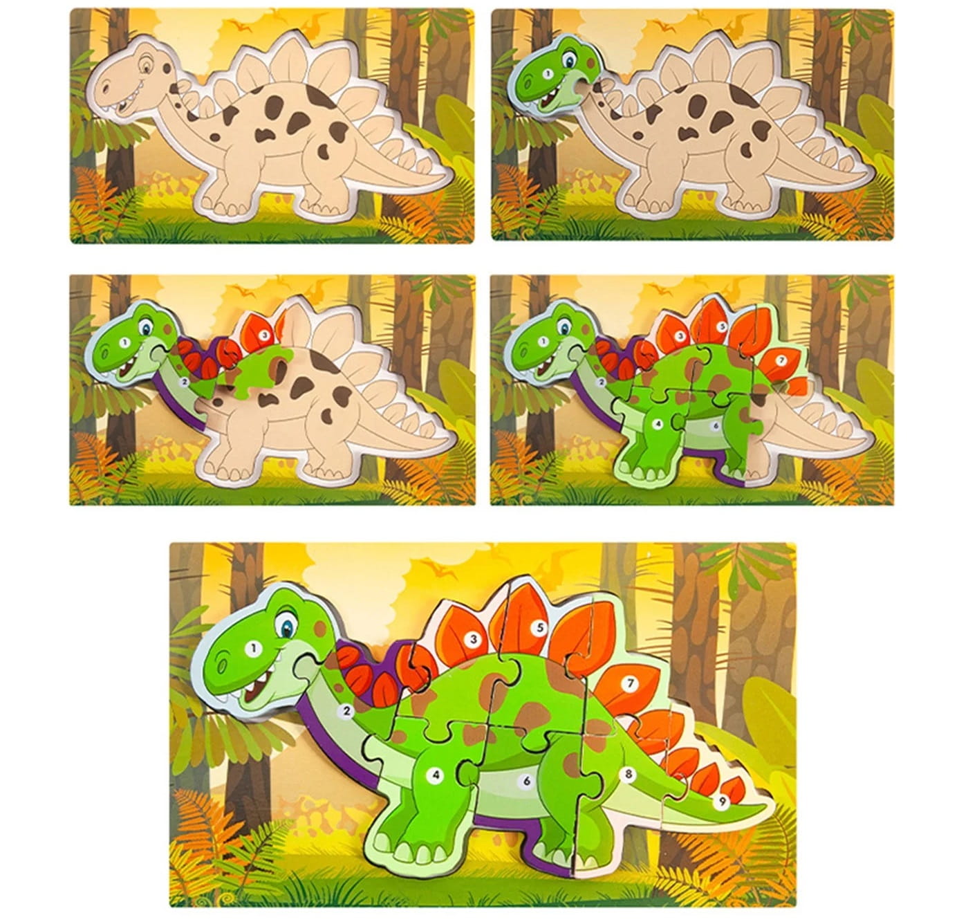 Puzzle drewniane Dinozaur - obrazek 2