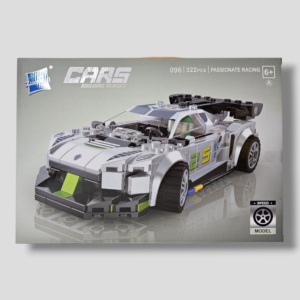 Zestaw klocków – Sportowy samochód "Srebrna Prędkość" (322 elementy) CARS