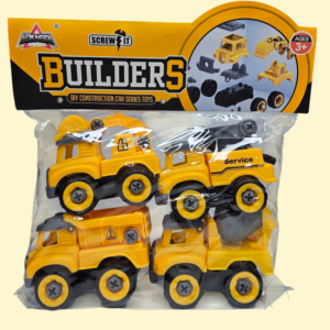 Zestaw autek budowlanych do skręcania