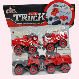 Zestaw autek straży pożarnej do skręcania