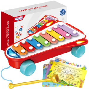 Cymbałki Rakieta Kosmiczna Czerwona