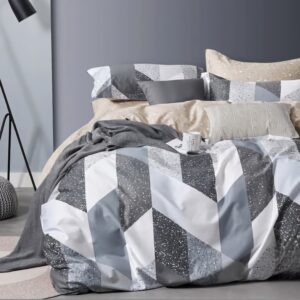 Komplet Pościeli 200x220 cm M1337 Geometryczny Blask