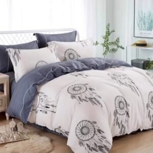 Komplet Pościeli 200x220 cm M1024 Kwiatowy Świt – Subtelna Elegancja na Każdy Poranek