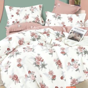 Komplet Pościeli 200x220 cm M1663 Różana Elegancja