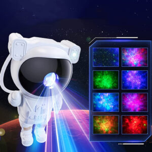 Projektor Światła Gwiazd Led Astronuta Kosmonauta Lampka Nocna +Pilot