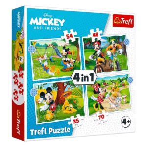 Puzzle 4w1 – Mickey i Przyjaciele